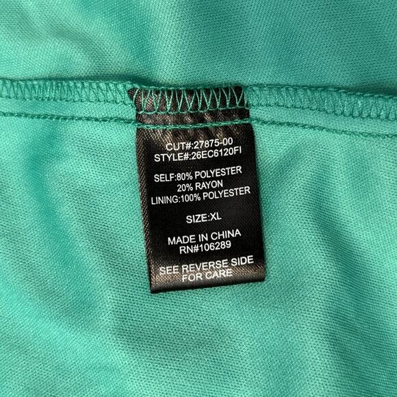 Trixxi Santolina Smocked A-Line Dress Green Size XL Ruffle Shirred Boho Chic - Picture 5 of 5